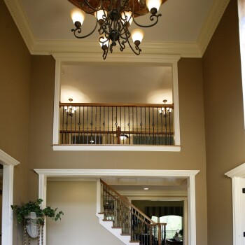 view of staircase and second floor